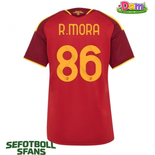 AS Roma Rodrigo Mora #86 Hemmatröja Kvinnor 2026-27 Kortärmad